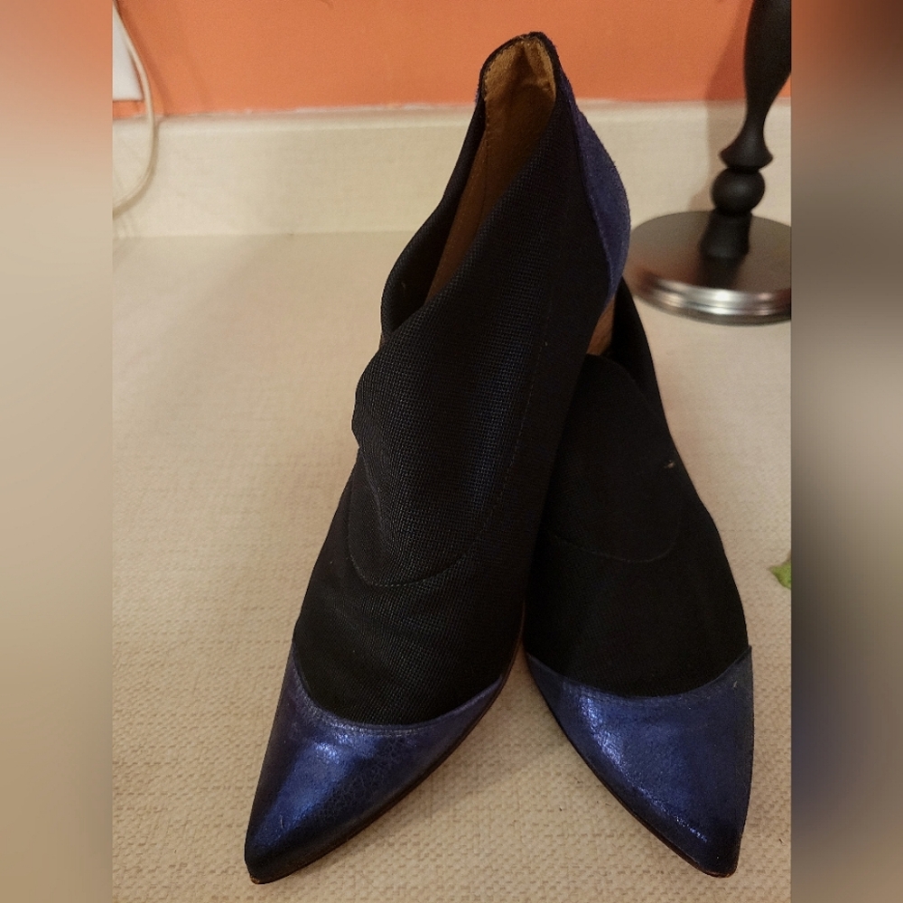 France Mode Navy Ankle Boot
